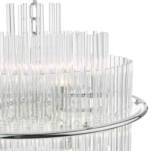 Lourve Chrome 13 Light Pendant